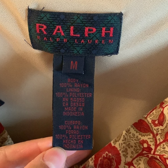 Ralph Lauren vintage y2k Ruffled midi dress fairy whimsygoth floral feminine - Picture 3 of 3